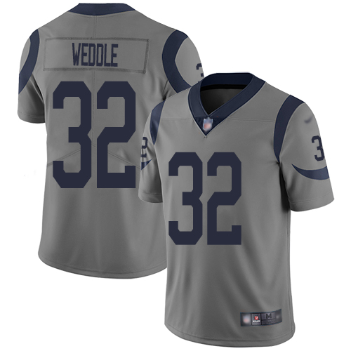 Los Angeles Rams Limited Gray Men Eric Weddle Jersey NFL Football #32 Inverted Legend